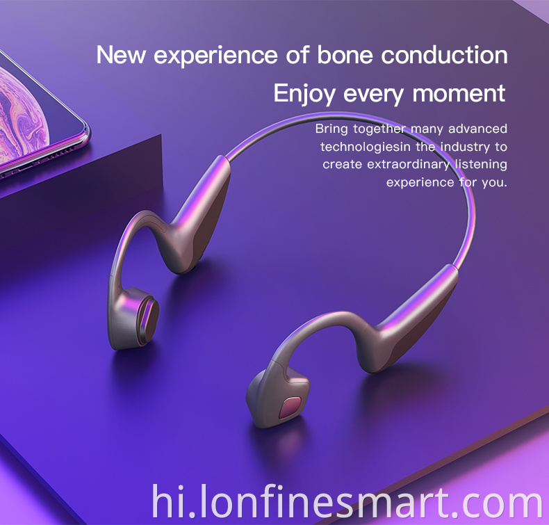 Wireless Bone Conduction Ear-hook Headphone